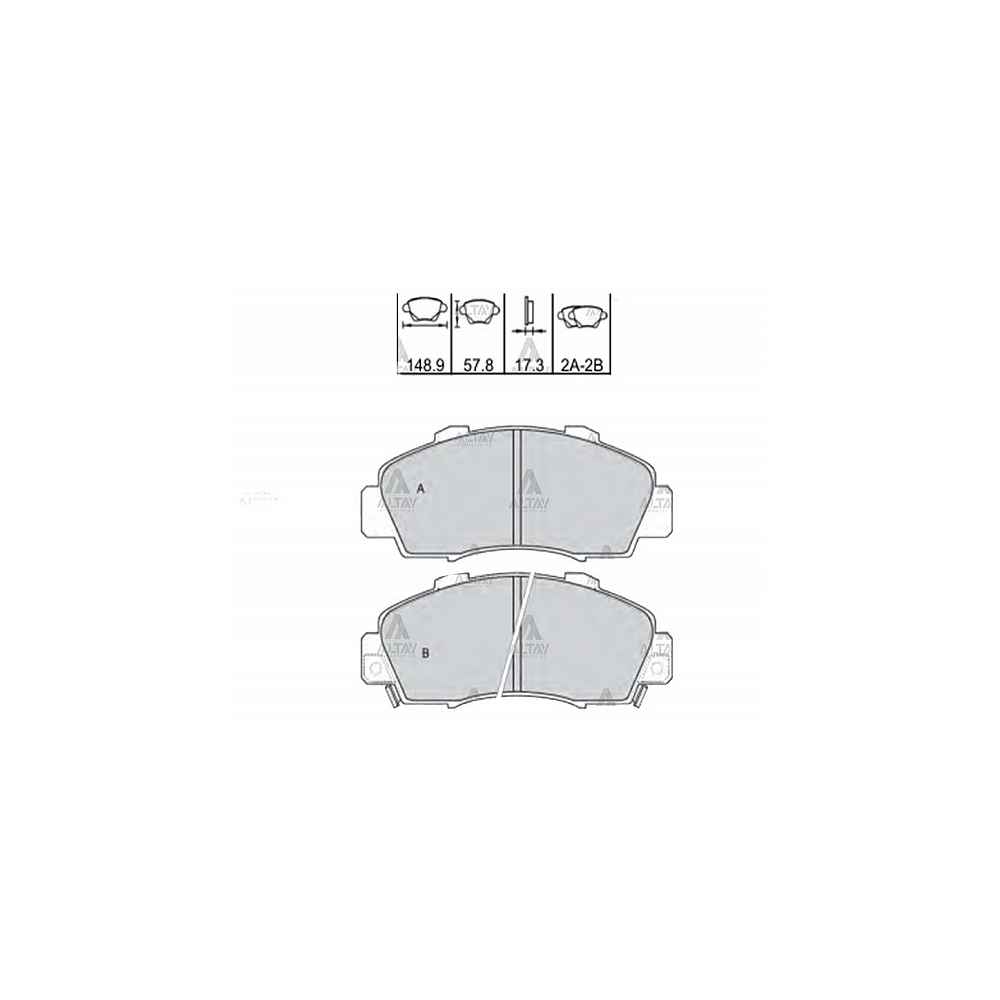 Accord 98-02 Crv 97-01 Hrv 99- Ön Fren Balata - BSH-0986461142 - 06450-S0K-J11 