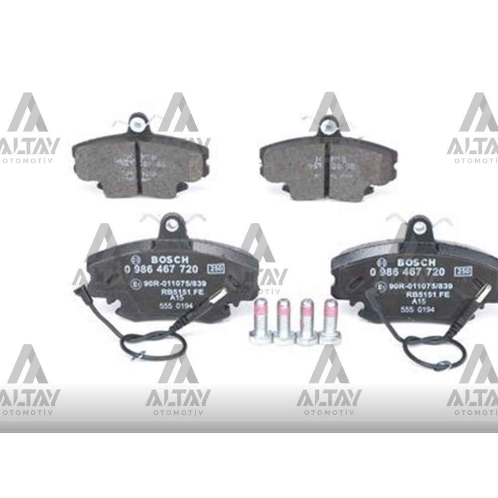 R9 85- R19 88- Clio Symbol 98-05 Logan 04-12 Sandero 08-13 Fişli Ön Fren Balata - 7711130071 