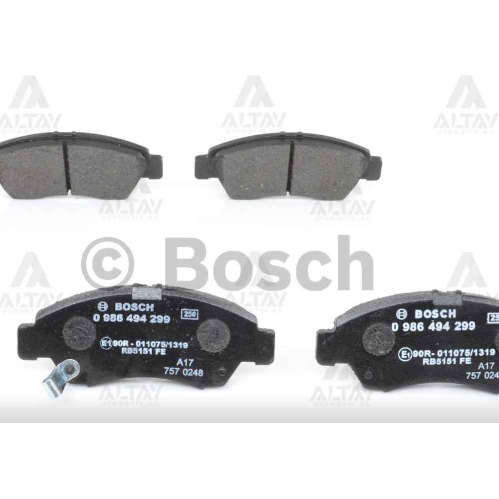  Jazz 02-08 Civic 92-95 1.5 Civic 96-00 1.4 Ön Fren Balata - BSH-0986494299 - 06450SAAE50 