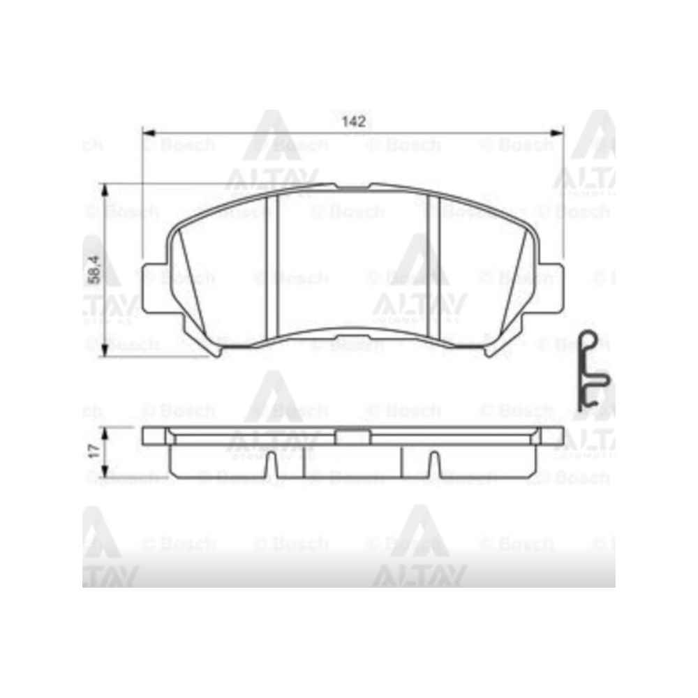  Qashqai 07-12 Xtrail 08-11 Kaleos 2.0 Ön Fren Balata - BSH-0986494501 - D10609N50A 