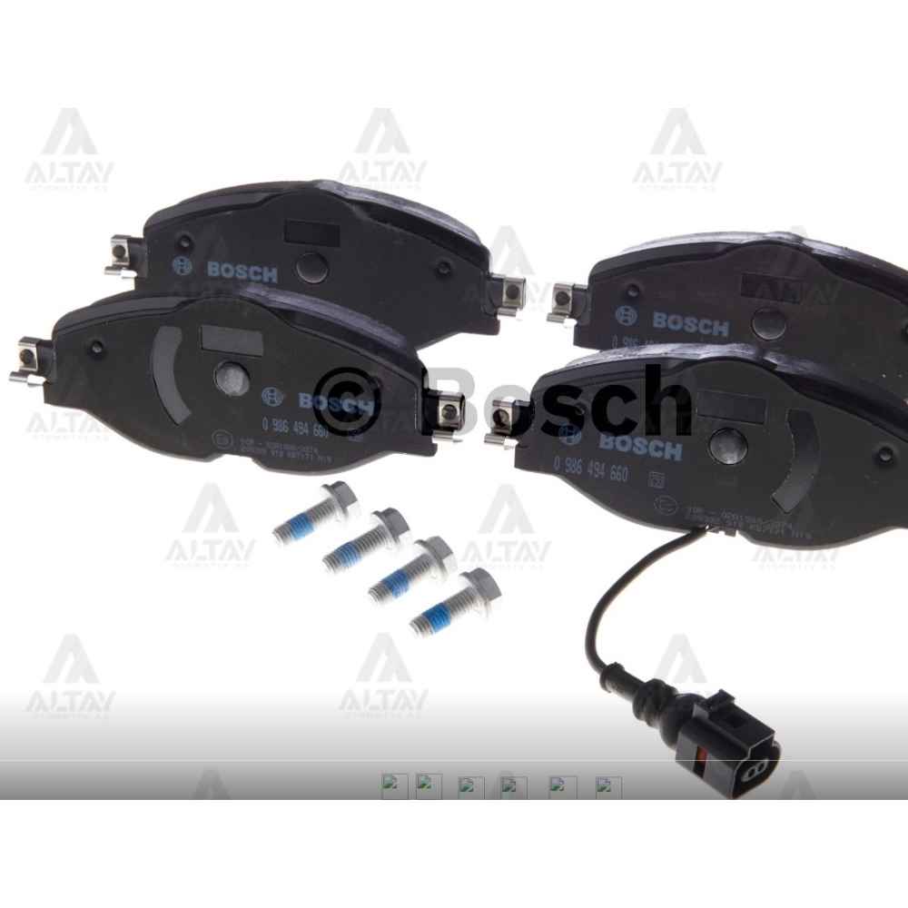  Golf6 13- Caddy 16- A3 13- Octavia 13- Leon 13- Fişli Ön Fren Balata - BSH-0986494660 