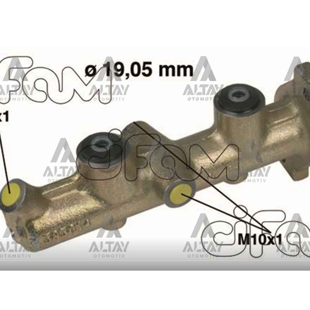 Tofaş Uyumlu Doğan Sahin Kartal M.131 Dks 79-02 Döküm 19 05Mm Fren Ana Merkez - 85002875 CFA-202-036