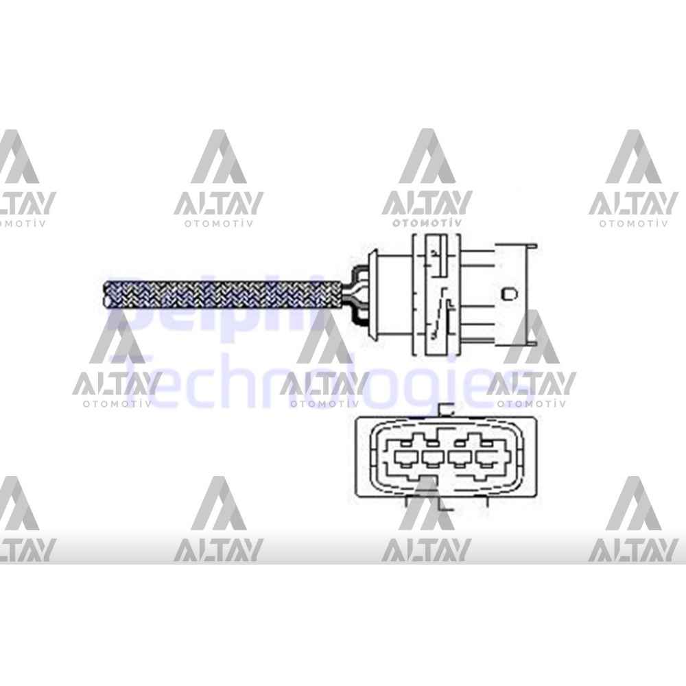 Astra G Vectra B 1.8 16V Astra H- 1.6 16V R P1- Oksijen Sensörü - DEL-ES10789-12B1 - 855345 