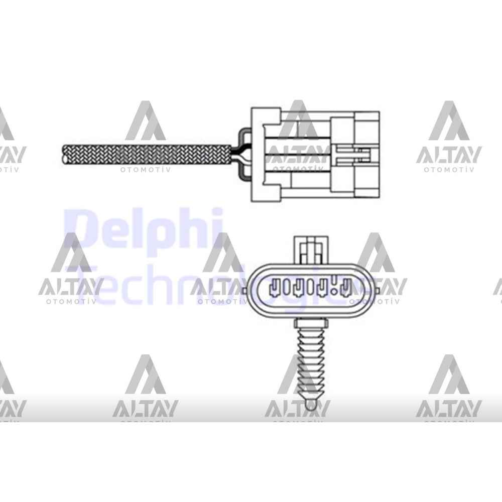 Astra G Corsa C Vectra C Meriva 01-04- Arka- Oksijen Sensörü - DEL-ES20135-12B1 - 19209818 