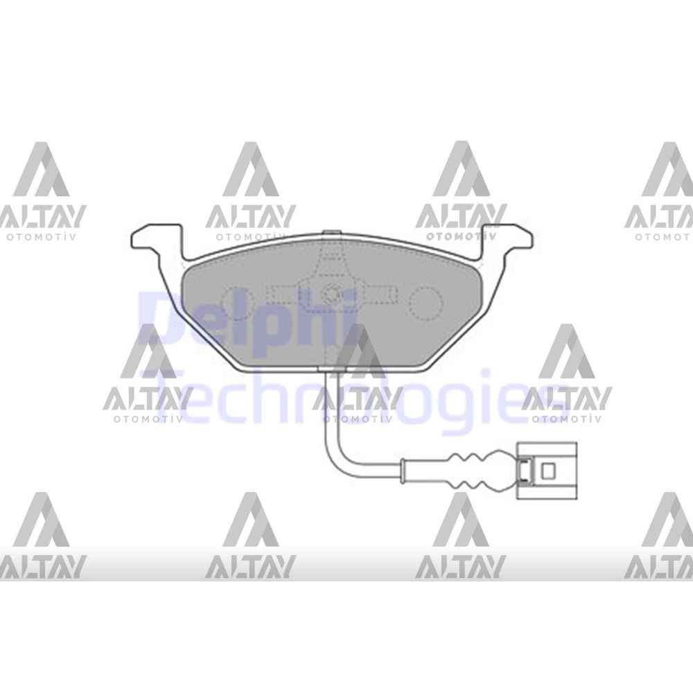  Golf4 97-05 Golf5 03-09 Bora 98-05 Leon 99-06 Jetta 06-09 Fişli Ön Fren Balata -DEL-LP1514 