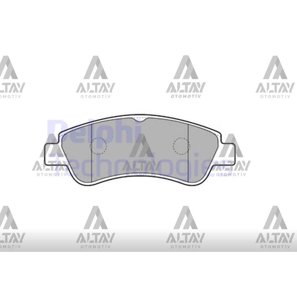  301 12- 208 12- Berlingo 03-08 C3 09-16 Partner 03-08 Ön Fren Balata - 1610489680 DEL-LP1727 