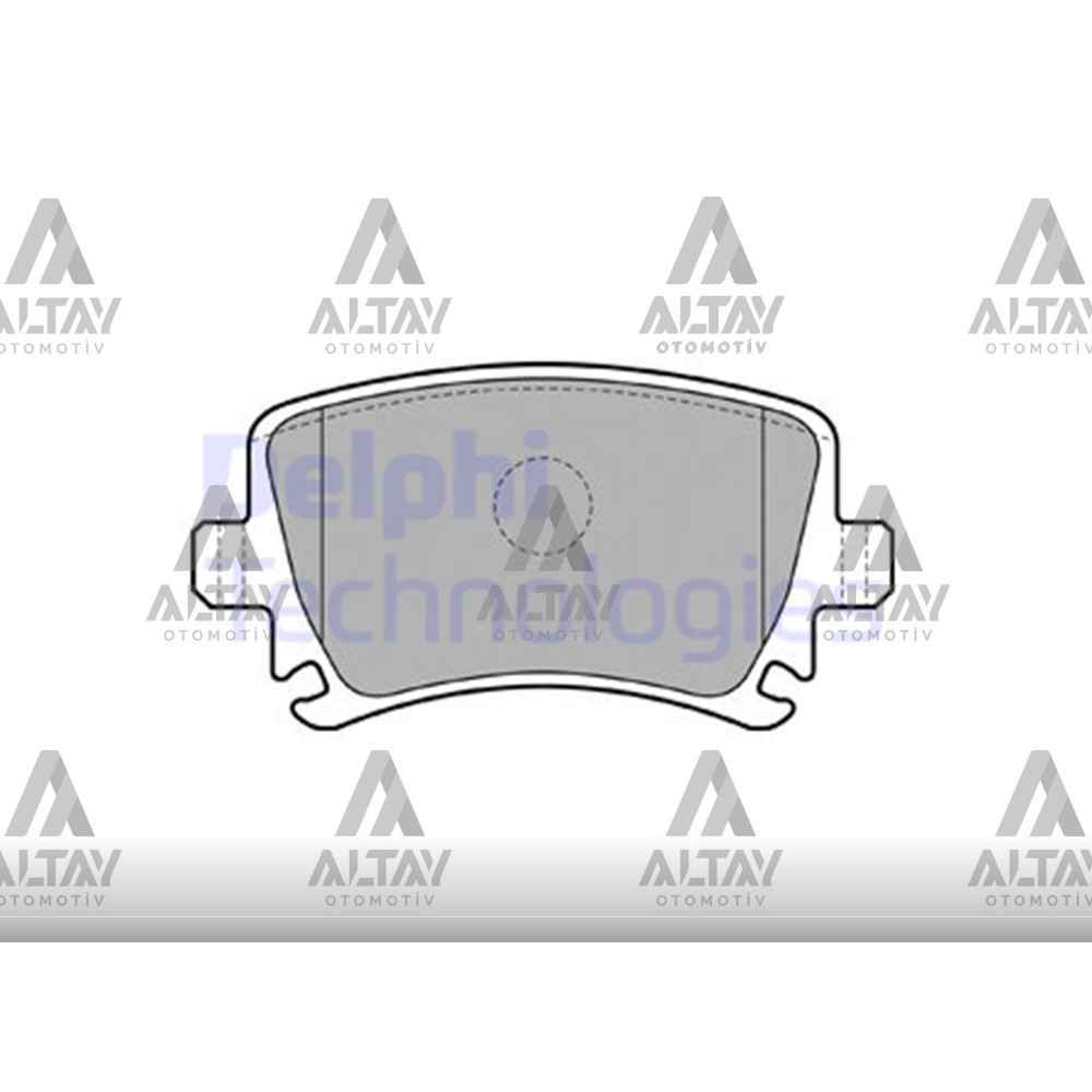 Caddy 04- Golf5 03- Jetta 05- Passat 08- Passat 05- Arka Fren Balata - 1K0698451G 