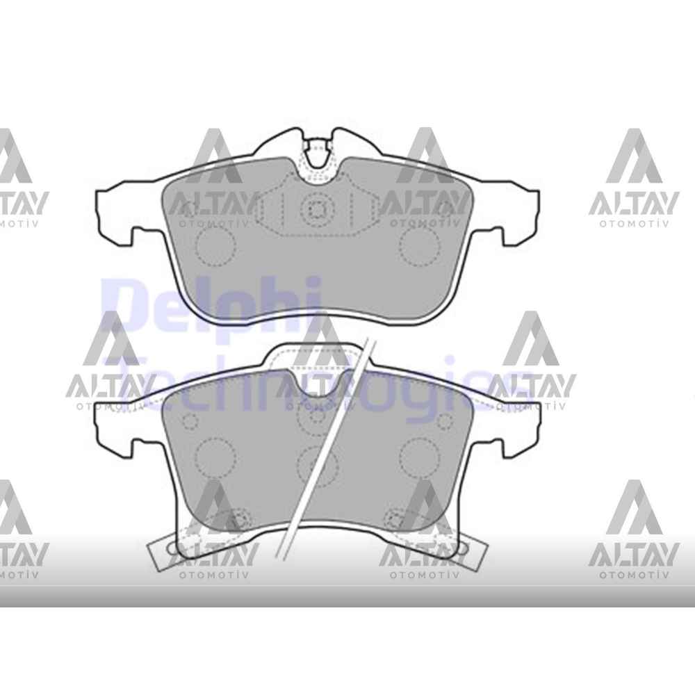 Astra H 04-10 Combo C 01-06 Corsa E 14- Meriva B 10- Zafira B 05-11 Ön Balata DEL-LP1861 