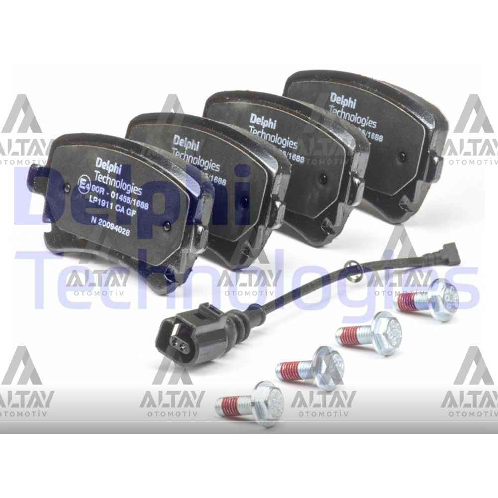  Transporter T5 03- Fişli Arka 16 -17 Arka Fren Balata - DEL-LP1911 - 7H0698451 