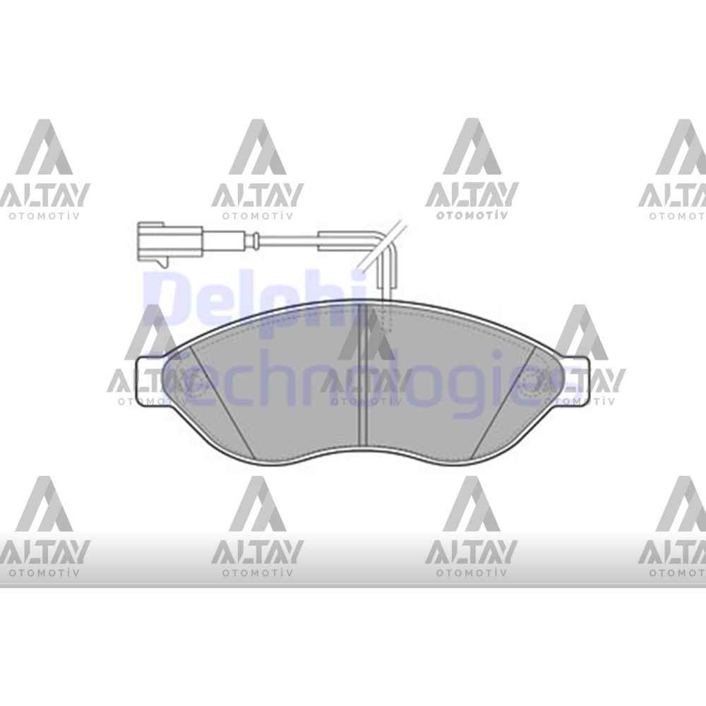  Ducato 06-14 Jumper 06-14 Boxer 06-14 Ön Çift Fişli Fren Balata - 77368452 DEL-LP1992 