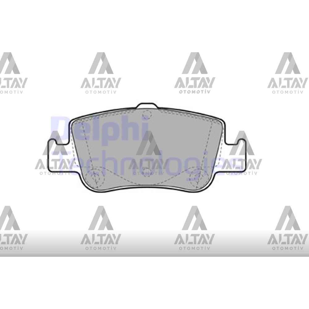  Corolla Auris 06- Corolla-Auris 13- Benzinli-Dizel Disk Arka Fren Balata DEL-LP2103 