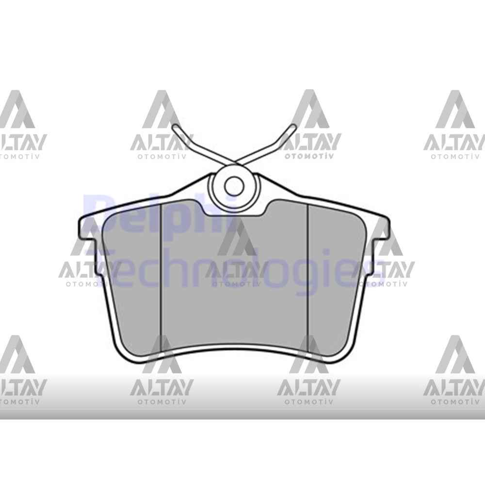  Berlingo 08- Partner Tepee 08- 308 07-13 Arka Fren Balata - DEL-LP2147 - 425429 