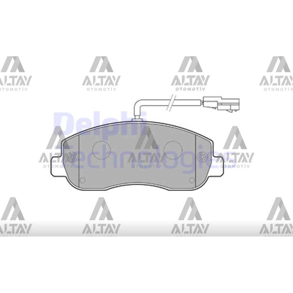  Master 10- Movano B 10- Fişli Ön Fren Balata - DEL-LP2190 - 410601061R 