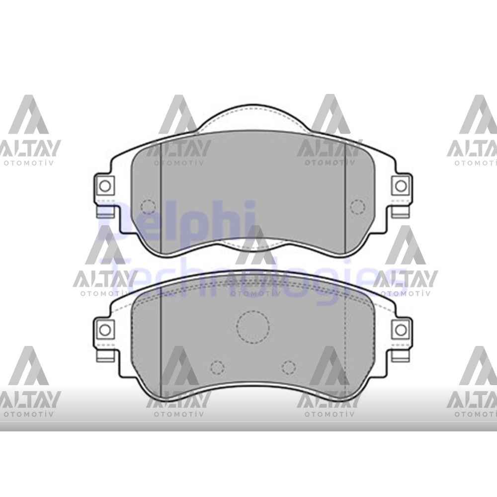 C4 09- Ön Fren Balatası - DEL-LP2228 - 4254A9 