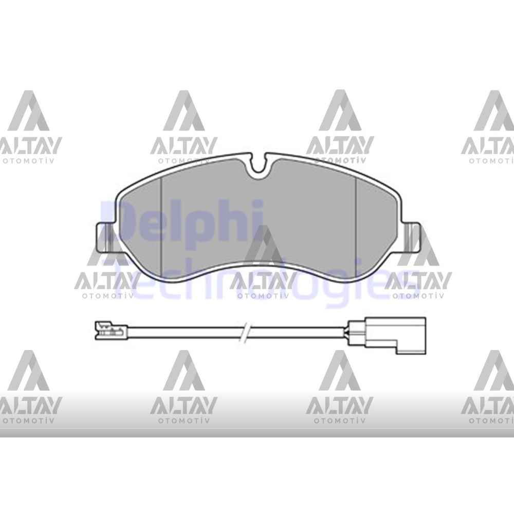 Transıt Custom 12- Transıt 14- Fişli Ön Fren Balata - DEL-LP2661 - 1763915 