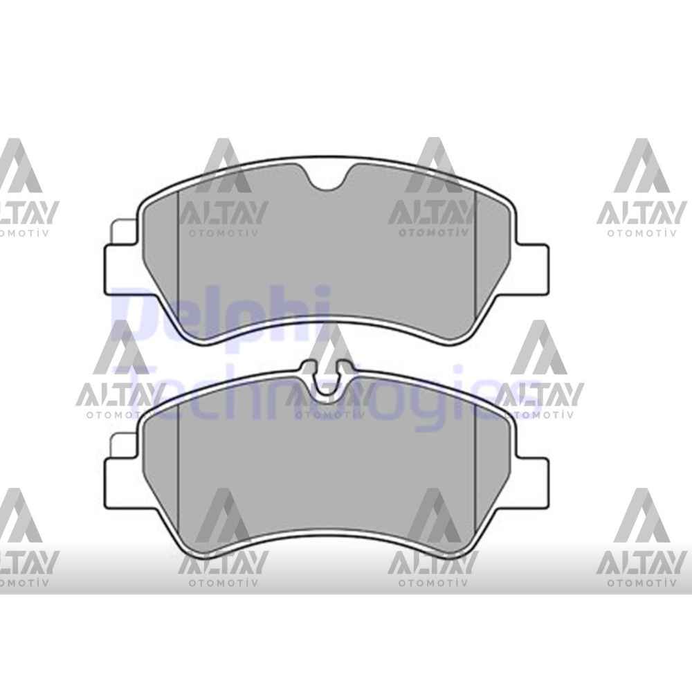  Transit Custom 12- Arka Fren Balata - DEL-LP2662 - 1763916 