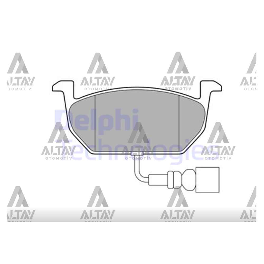  Golf6 12- Octavia 12- Leon 12- Fişli Ön Fren Balata - DEL-LP3146 - 5Q0698151C 