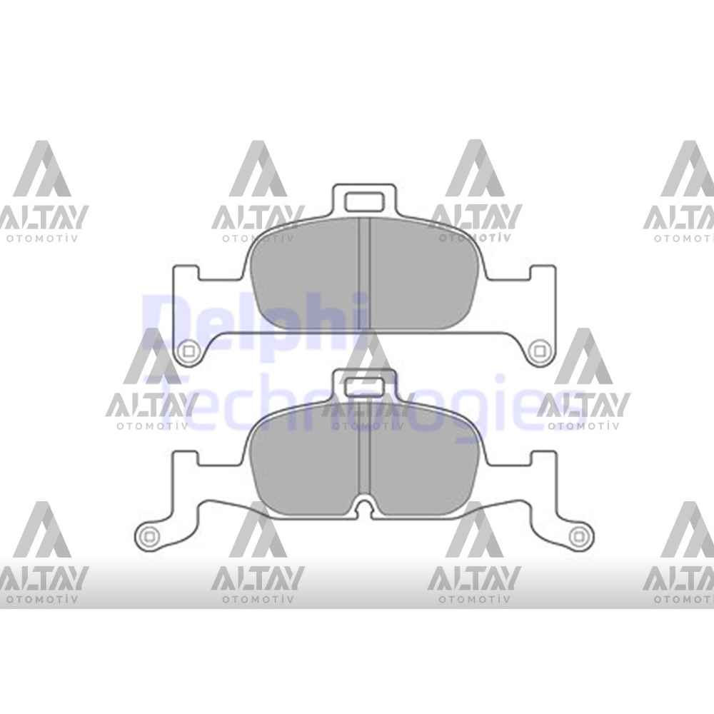  A4 15- A4 16- A5 17- Q5 16- Yengeç Tip Ön Balata - DEL-LP3239 - 8W0698151AC 