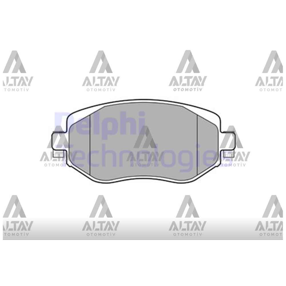 Megane iv 16- Ön Civatali Fren Balata - DEL-LP3306 - 410603407R 