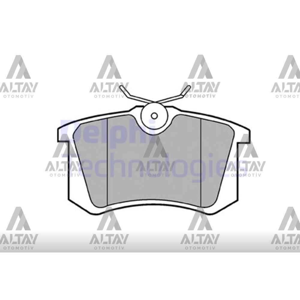 Golf4 99-06 Bora 99-05 307 00- C3-C4 09- Kalinlik 15Mm Arka Fren Balata - 1J0698451 DEL-LP571 