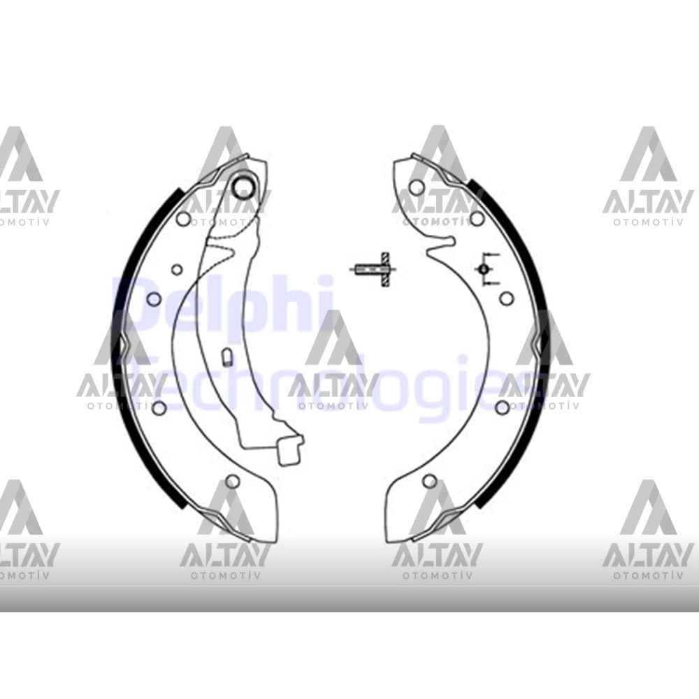 Partner 96-07 Berlingo 96-07 Pabuç Arka Fren Balata - DEL-LS1716 - 4241J8 