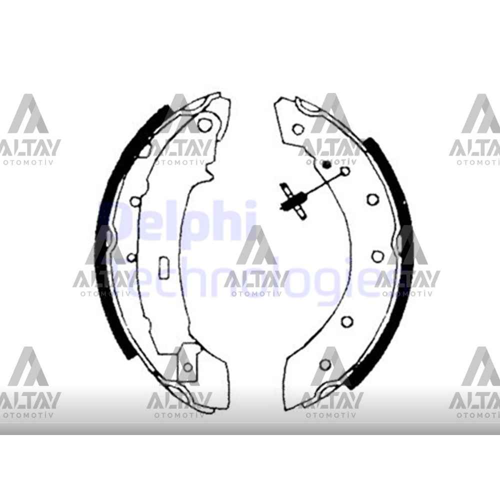 Clio 98-09 Symbol 98-08 Laguna 93-02 Logan 04-12 Sandero 08- Pabuç Arka Fren Balata- 4241.J1 