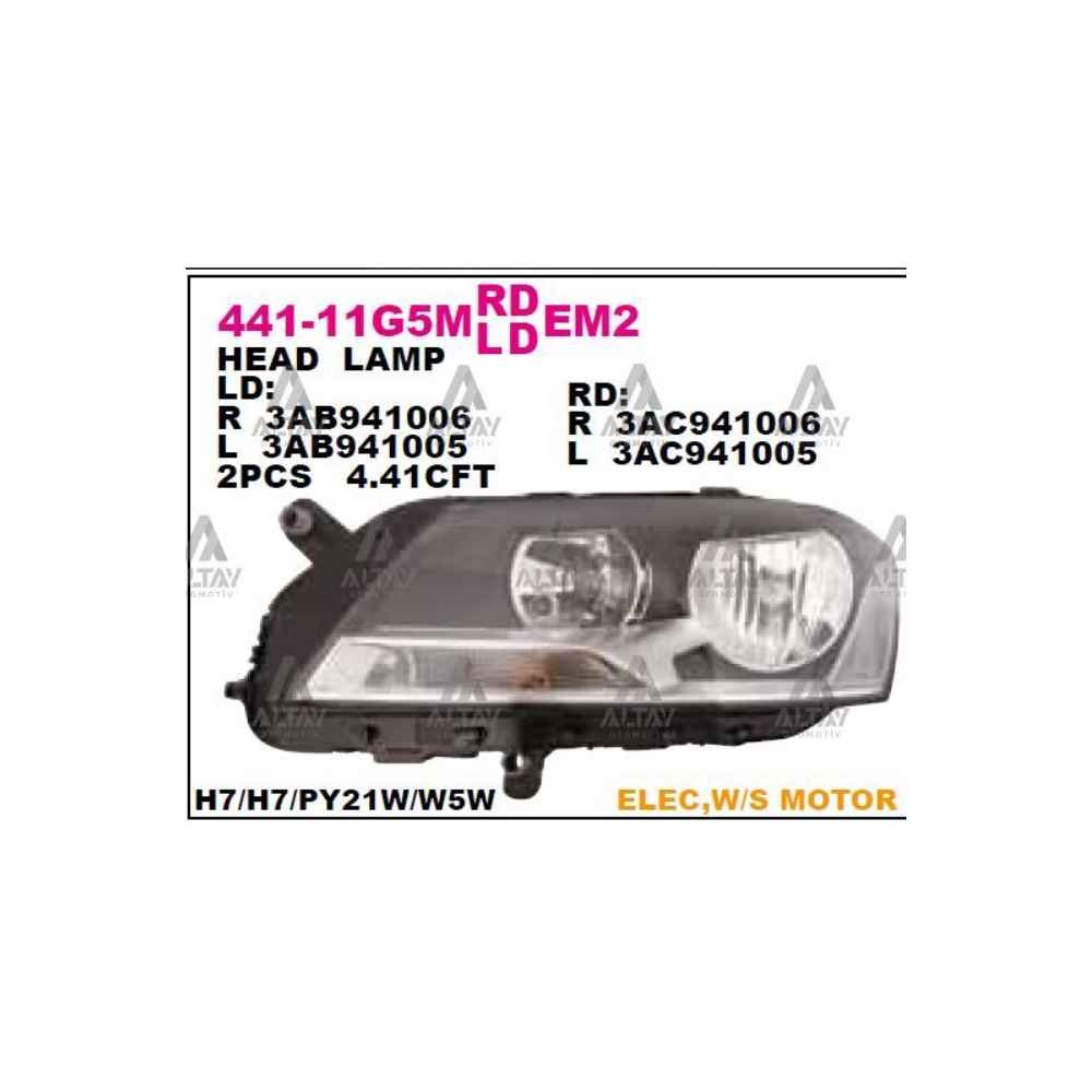 Caddy 15- Sağ Far - DPO-441-11G5RMLDEM2 - 3AB941006 
