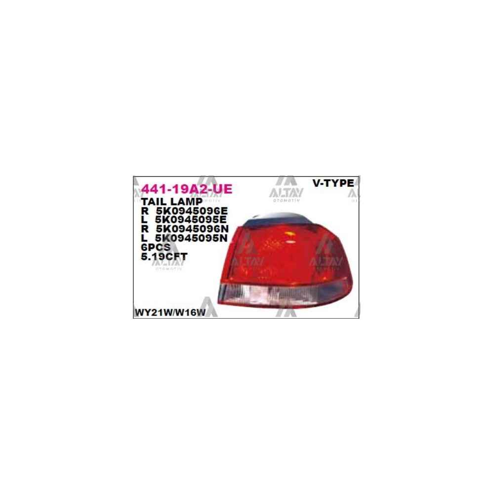 Golf6 Dış 09-13 Valeo Tip Sol Stop Lambası - DPO-441-19A2L-UE - 5K0945095E 