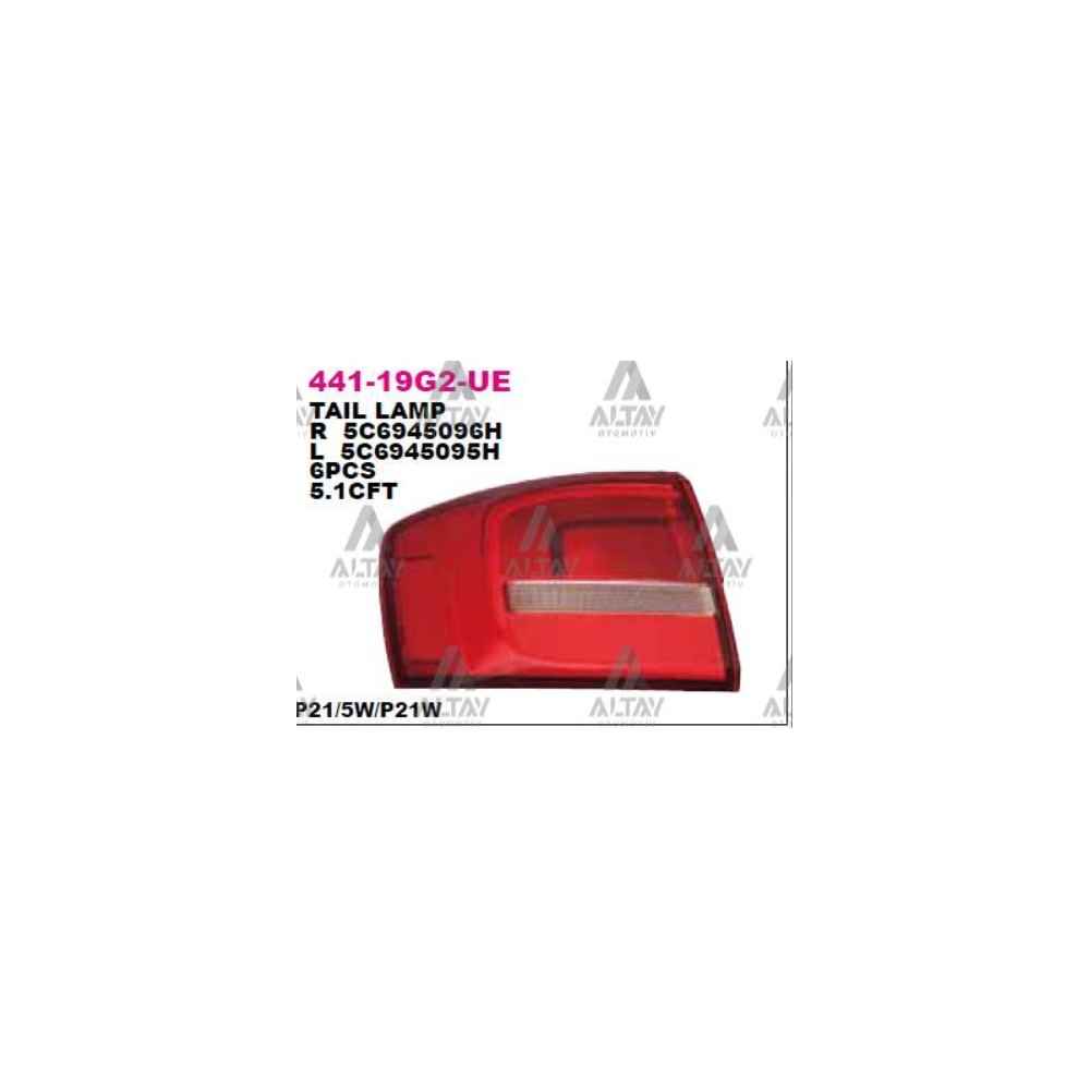 Jetta 14- Dış Sol Stop Lambası - DPO-441-19G2L-UE - 5C6945095H 