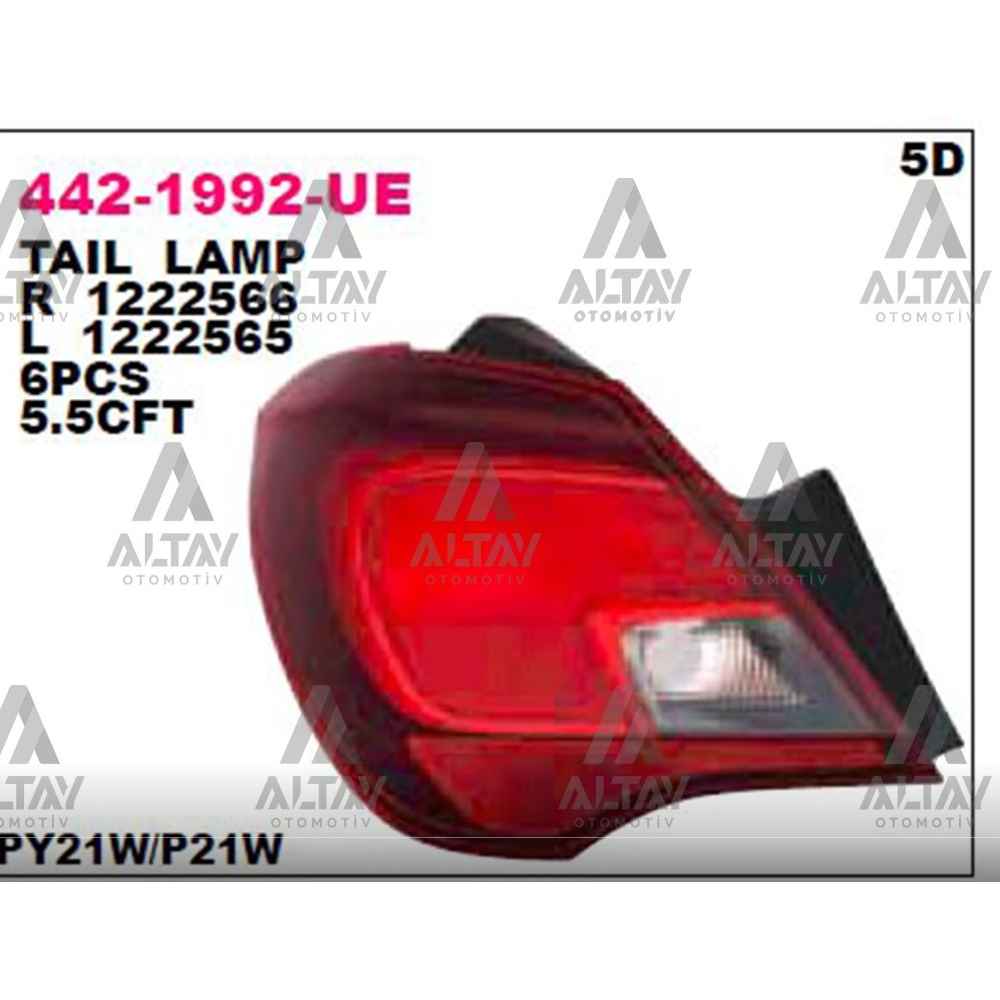 Dış Corsa E 15- Sağ Stop Lambası - DPO-442-1992R-UE - 1222566 