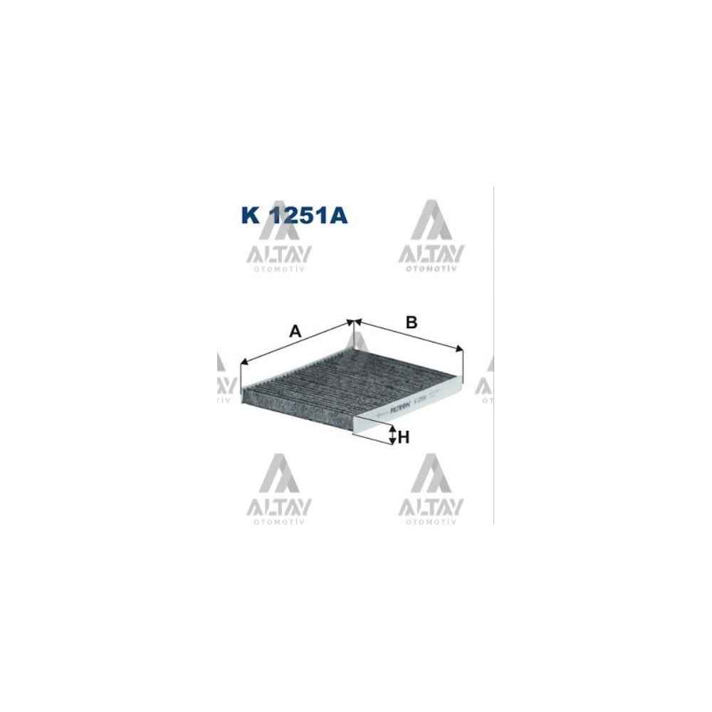 Fiesta Courier Bmax 08- Karbonlu Polen Filtresi - FLT-K1251A - 8V5J19G244AA FLTK1251A 