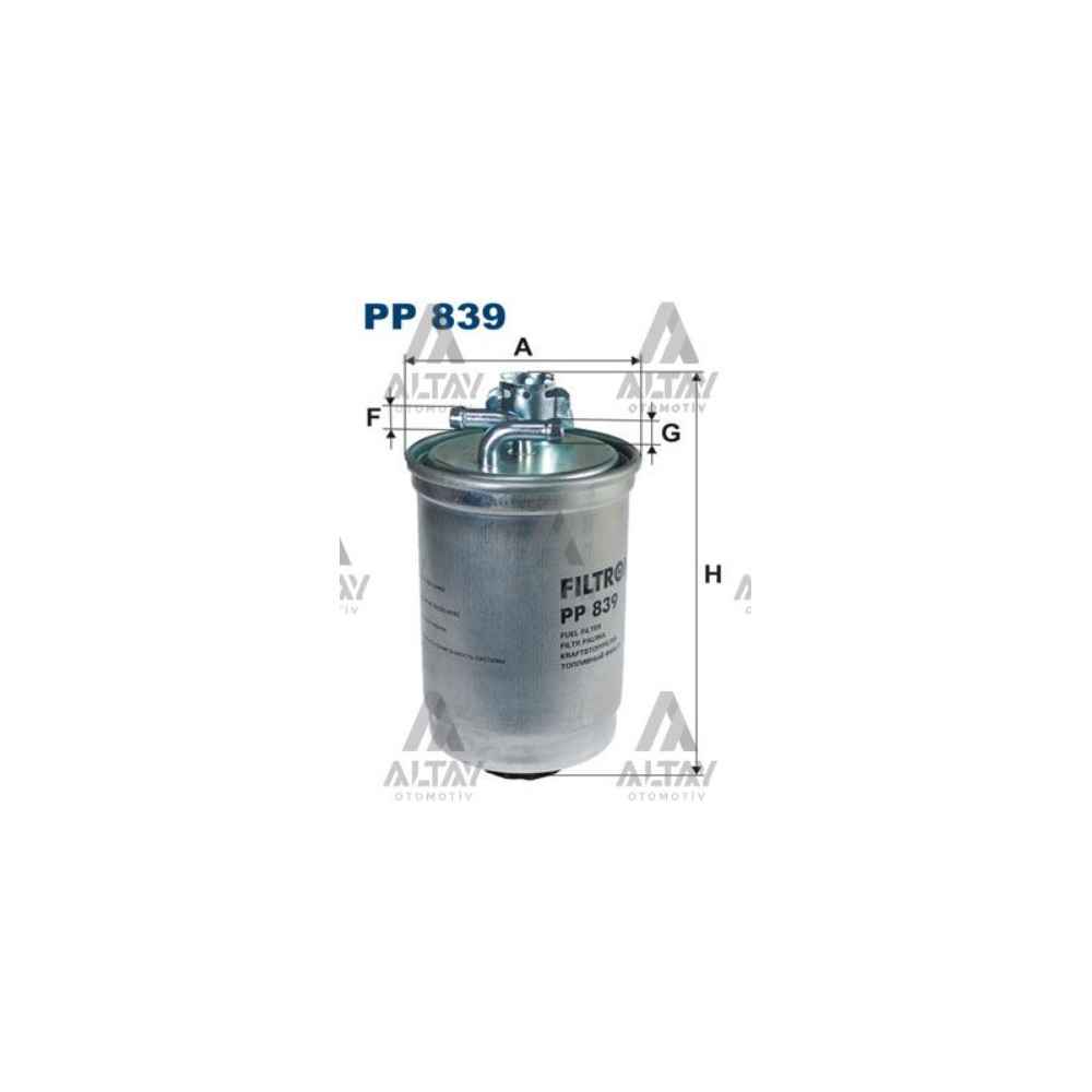 A4 05-08 2.0- Yakıt Filtresi Mazot - FLT-PP839/10 - 8E0127435A FLTPP839 