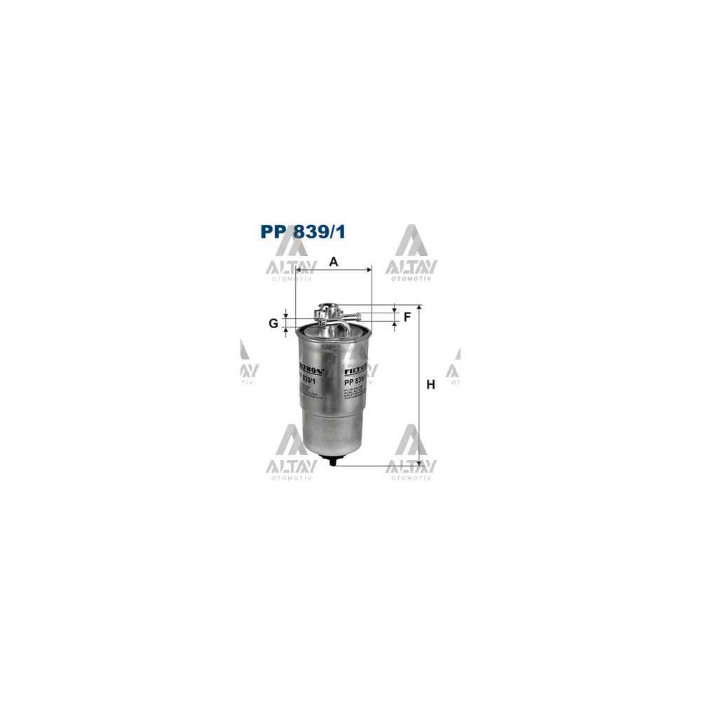  A4 05-08 2.0- Yakıt Filtresi Mazot - FLT-PP839/10 - 8E0127435A FLTPP8391 