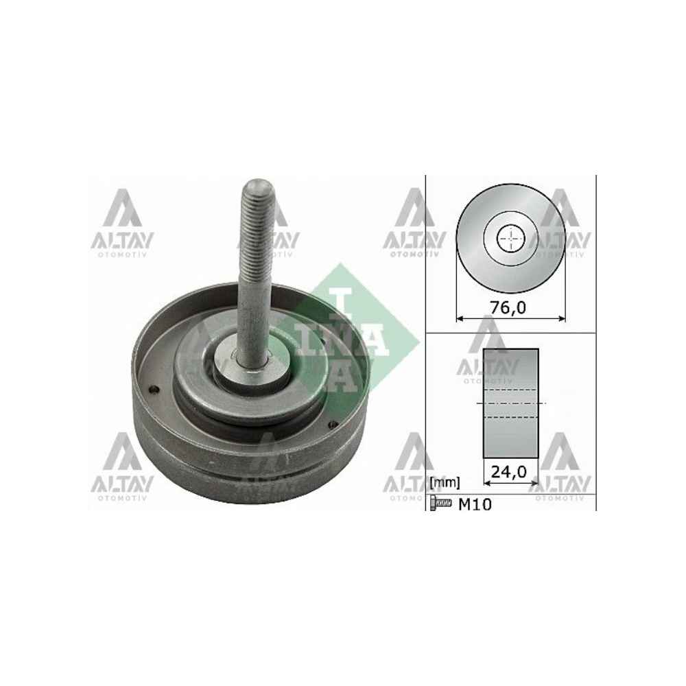 Polo Fabia Cordoba Roomster 01-14 Azq-Bme- 1.2 Komple V Kayış Gergi Rulman - INA-532050010 