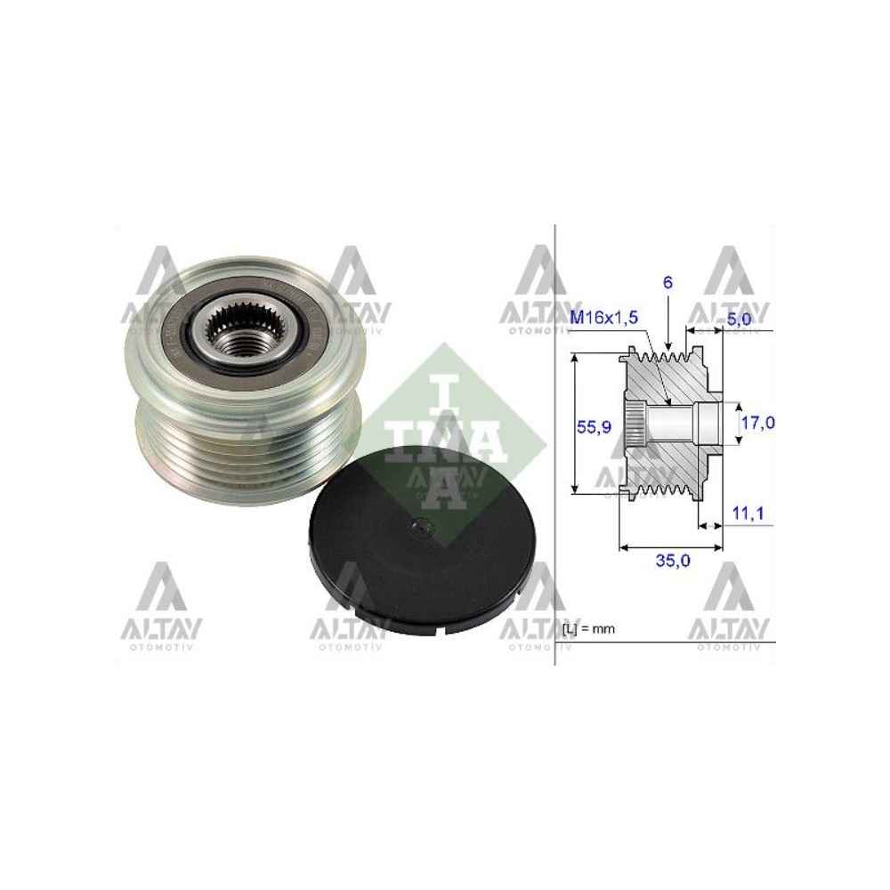 Amarok Touareg Crafter A4 A5 A6 Q5 Q7 13- Ddxa-Ddxb-Bks-Cata- Kasnak Alternatör - 059903119N 