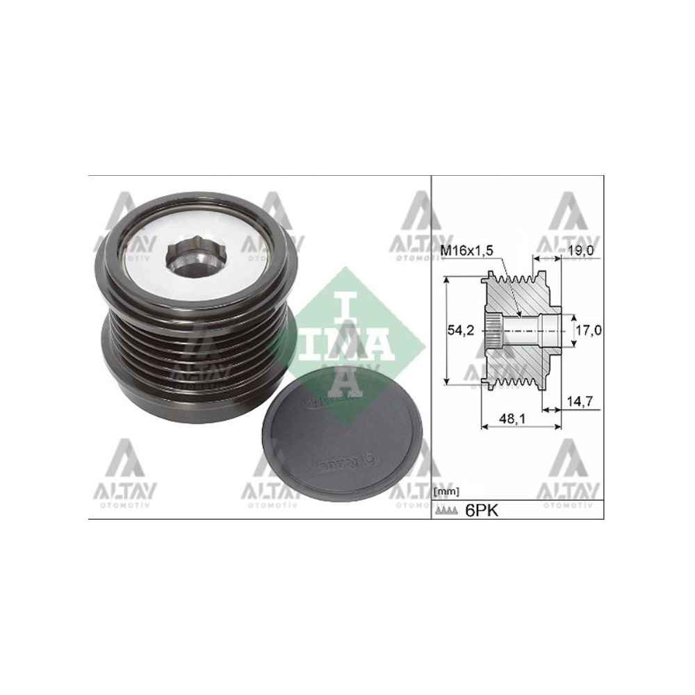 Transit V-363 Focus Mondeo S-Max 17- 1.5-2.0 D Kasnak Alternatör - DS7Q10A352DB INA-535031010 