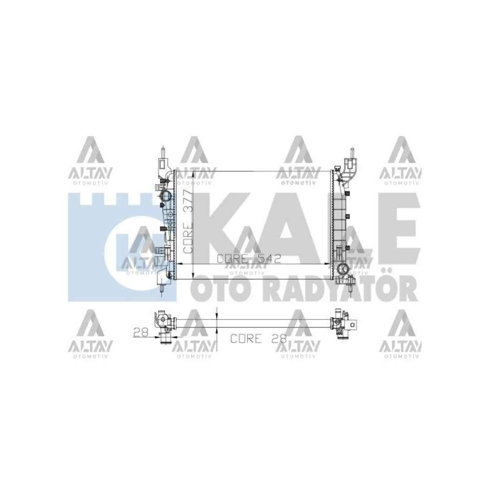 Linea 07- 1.4 M-T Mekanik Su Radyatör - KLE-0135012AL - 51784706 