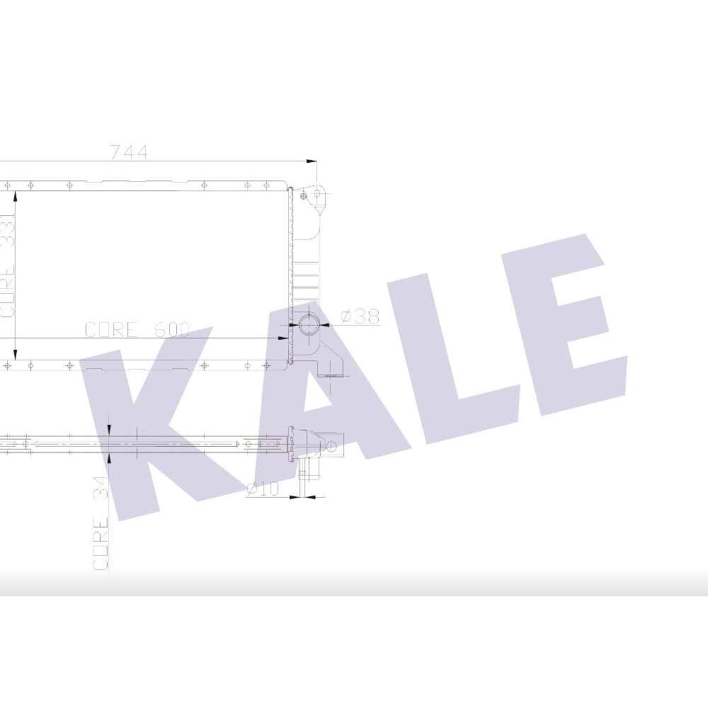 Transit M12-M15 92-00 2.5 D Brazing Su Radyatör - KLE-0206151AB - 92VT8005AA 