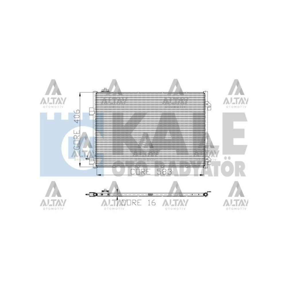 Symbol 08-14 Thalia 1.5 Klima Radyatör - KLE-050ABC070 - 8200742595 