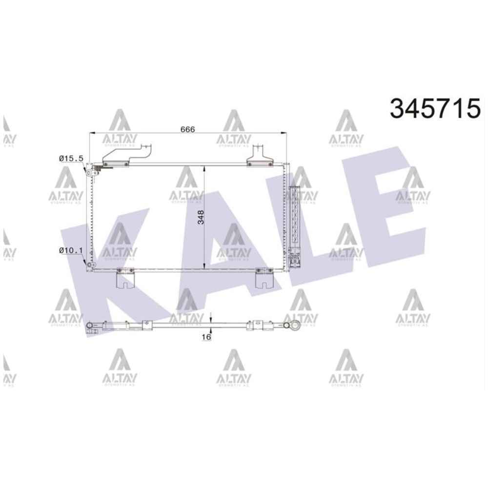 Accord 08-15 Klima Radyatör - KLE-345715 - 80100-TL2-A01 