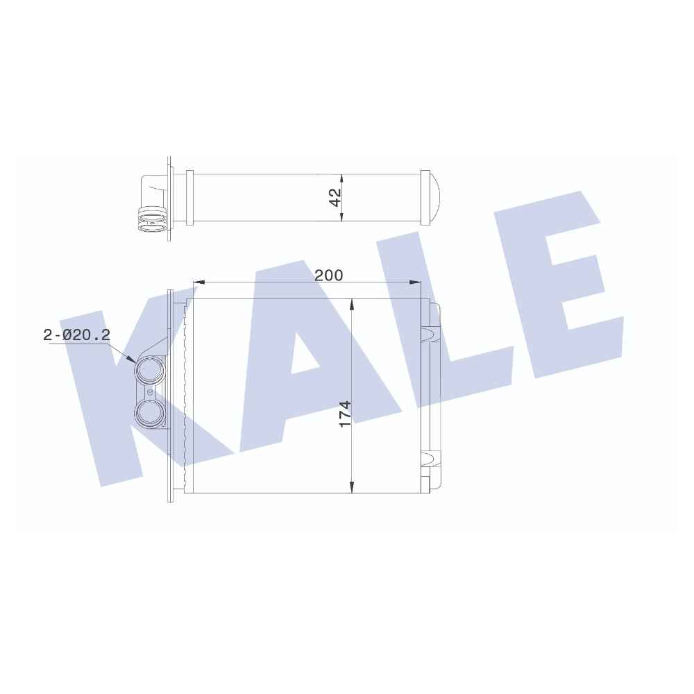 Vectra B 95-03 Mekanik Kalorifer Radyatörü - KLE-346695 - 1618049 