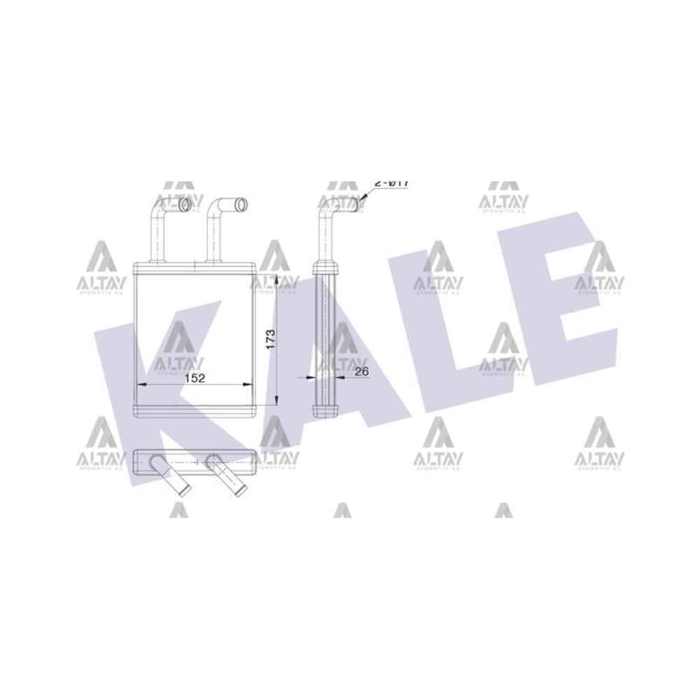 Pregio 02-05 2.5Tci Brazing Kalorifer Radyatörü - KLE-346785 - 0K75A-61-A10 
