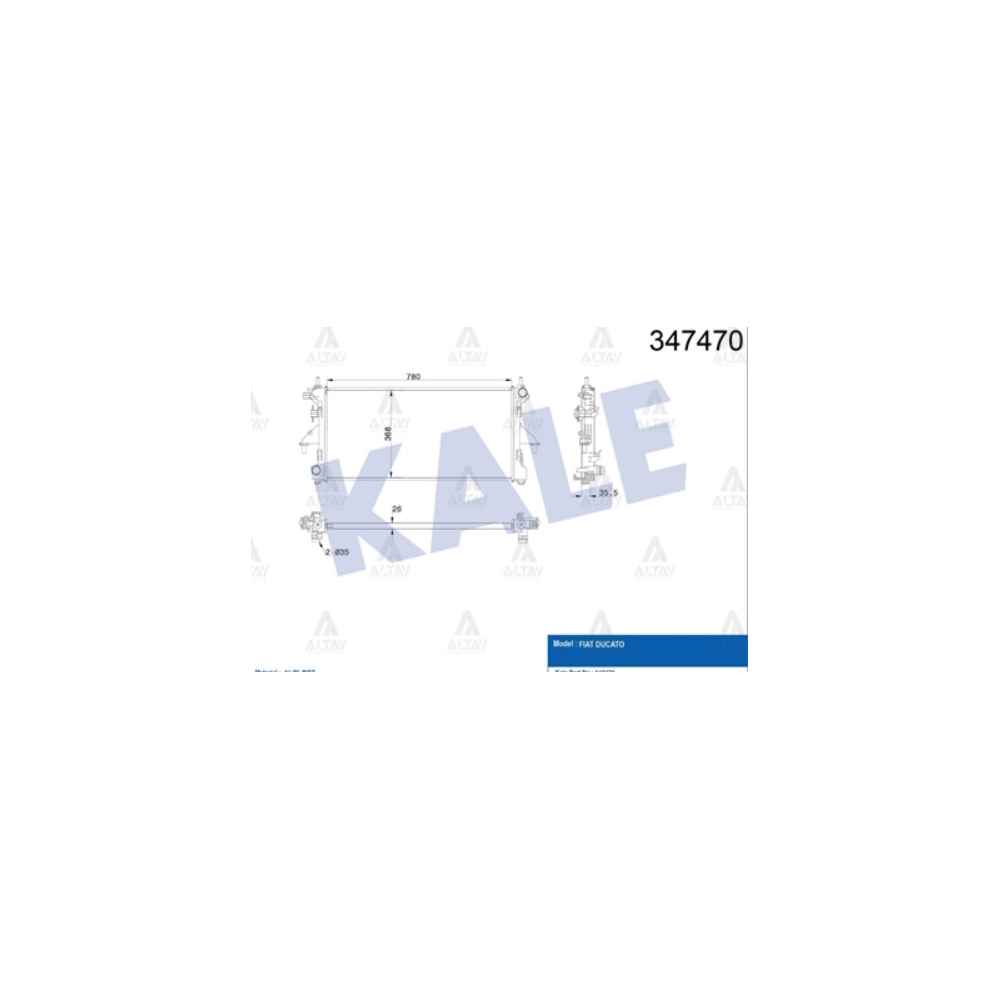 Ducato 06-14 2.3 Jtd Intercooler Bağlantısı İnce Tip Brazıng Radyatör Su - 1349196080 