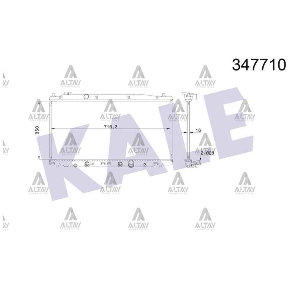 City 06-11 A-T Brazing Su Radyatör - KLE-347710 - 19010-RB7-Z51 