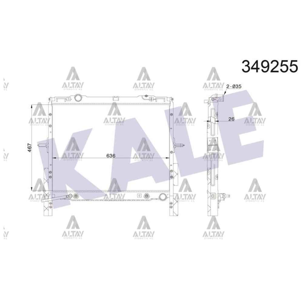 Sorento 03-06 26M -T Brazing Su Radyatör - KLE-349255 - 25310-3E300 