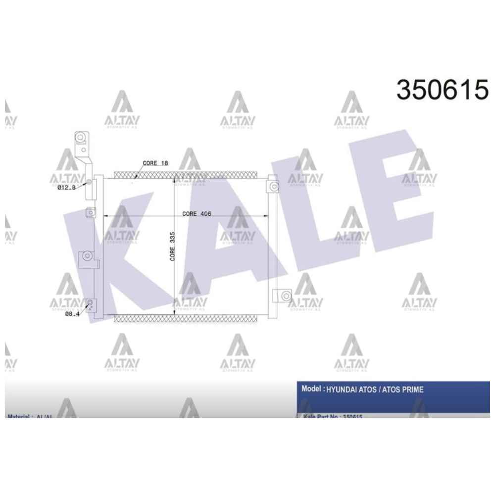 Atos 06-09 Klima Radyatör - KLE-350615 - 97606-05500 