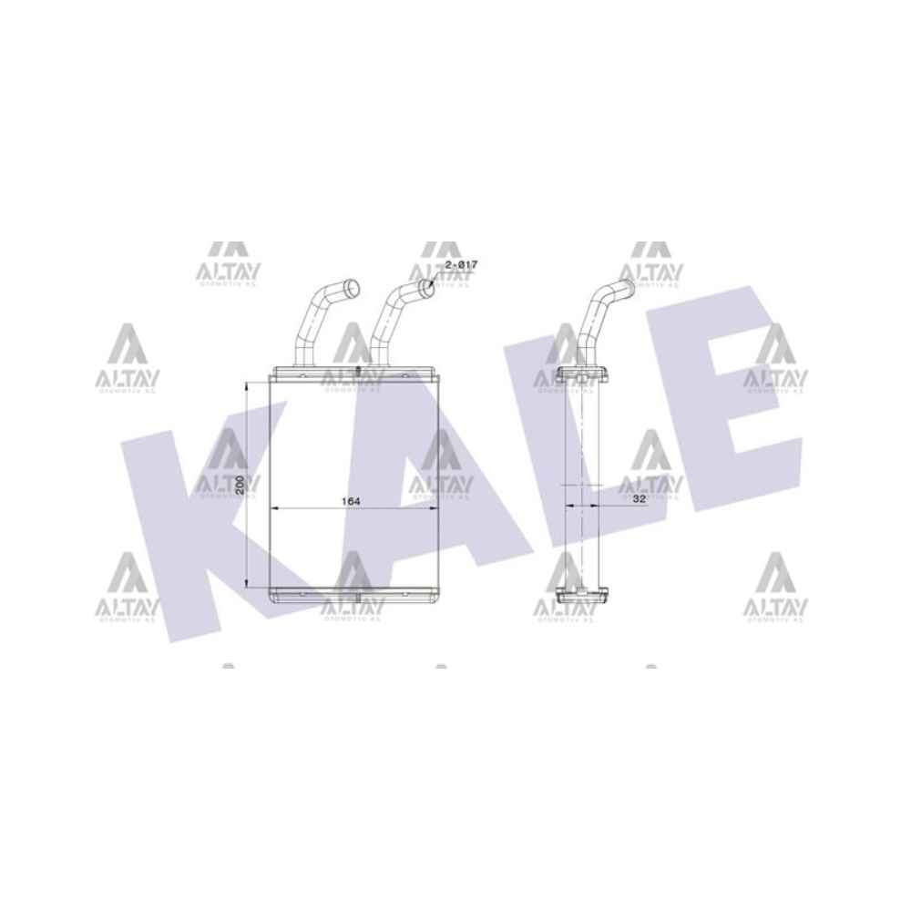 Pregio 02-05 2.5Tci Brazing Kalorifer Radyatörü - KLE-352170 - 0K72B-61-A10 