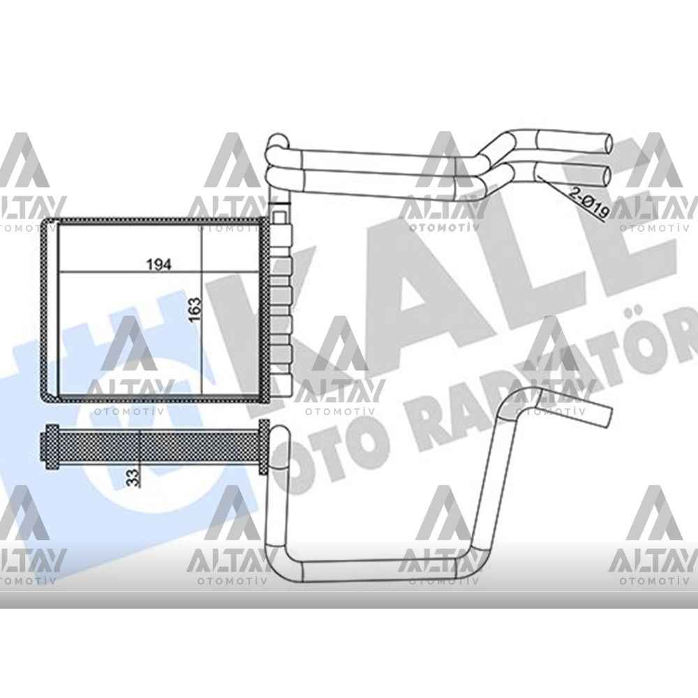 Focus 12- Kalorifer Radyatörü - KLE-355125 - BV6N18B539AA 