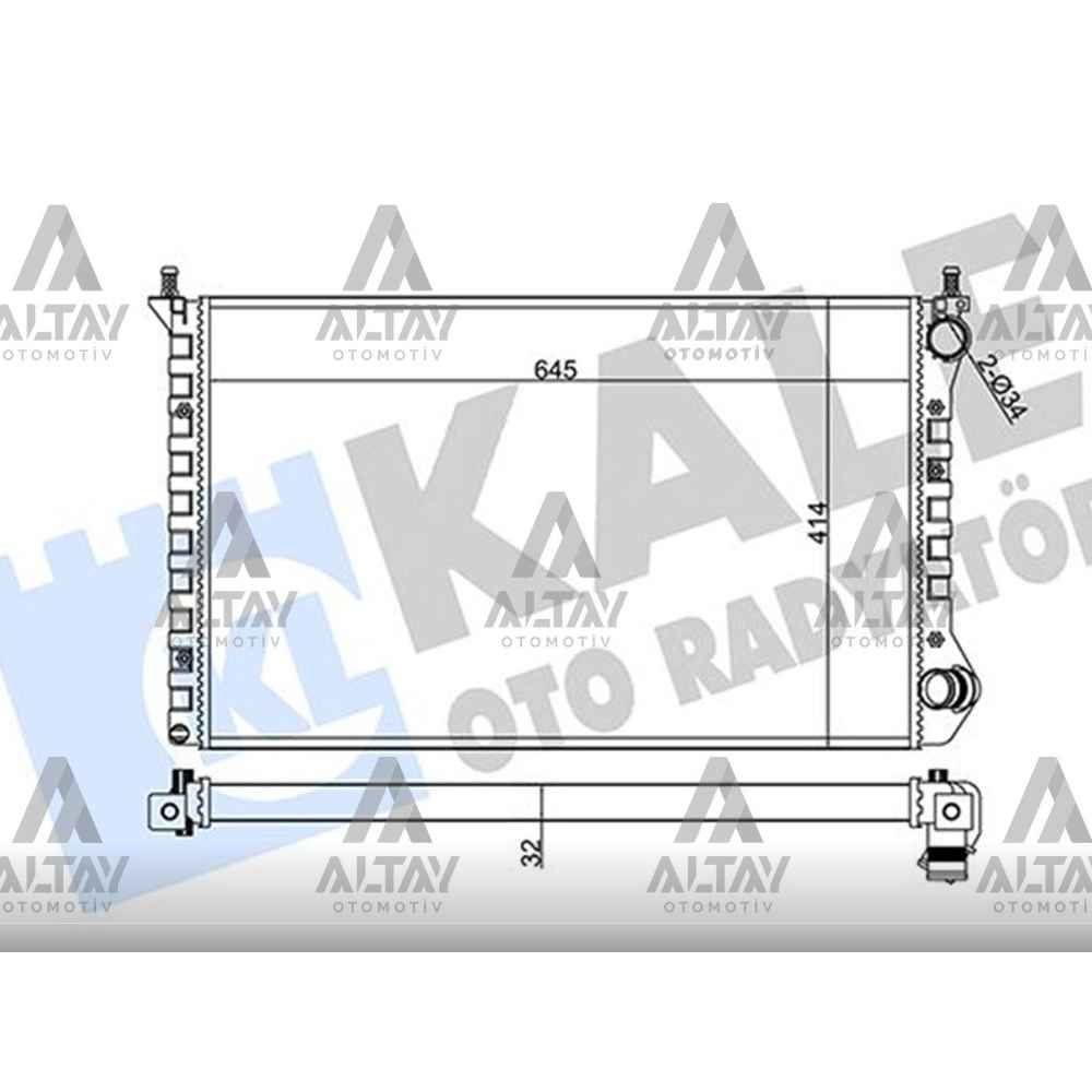 Doblo 01- Klimasız 1.9 Radyatör Su - KLE-355845 - 46749005 