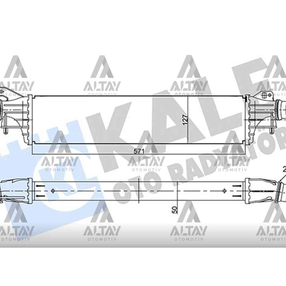 Corsa E 14- B13Dtc B13Dte İntercool Turbo Radyatör - KLE-355915 - 1302314 